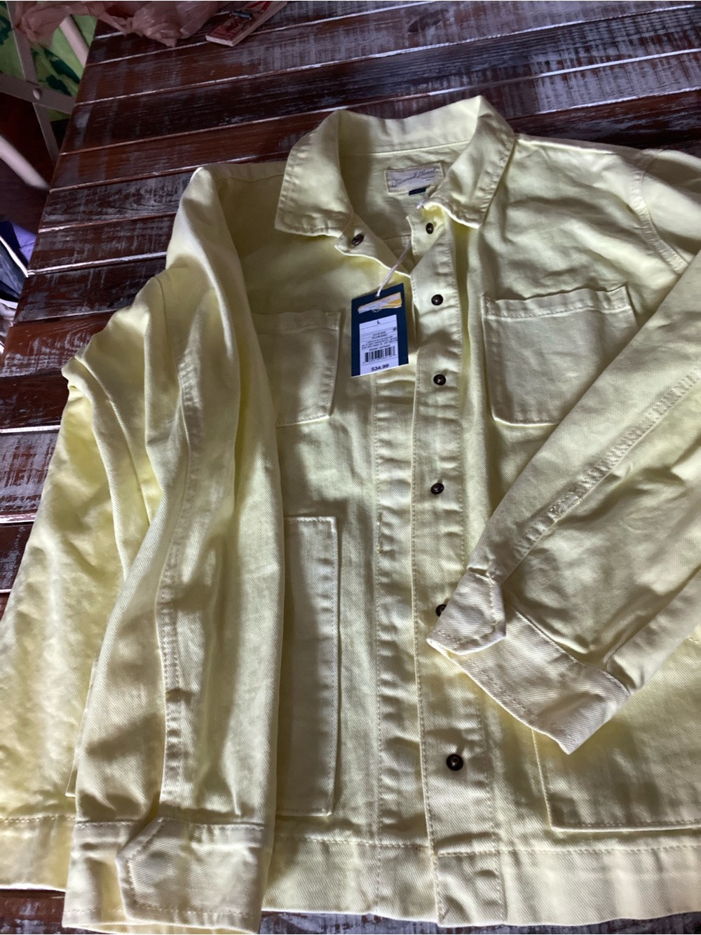 Universal Thread Light Yellow womens Shirt Jacket